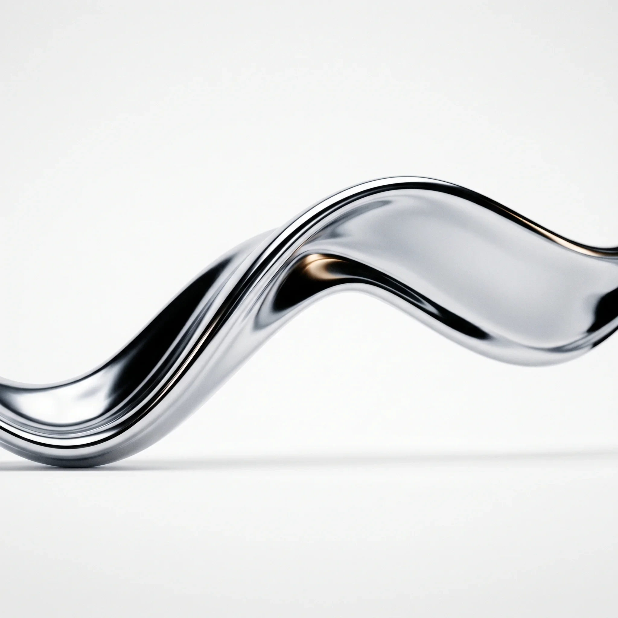 Fluid chrome object study