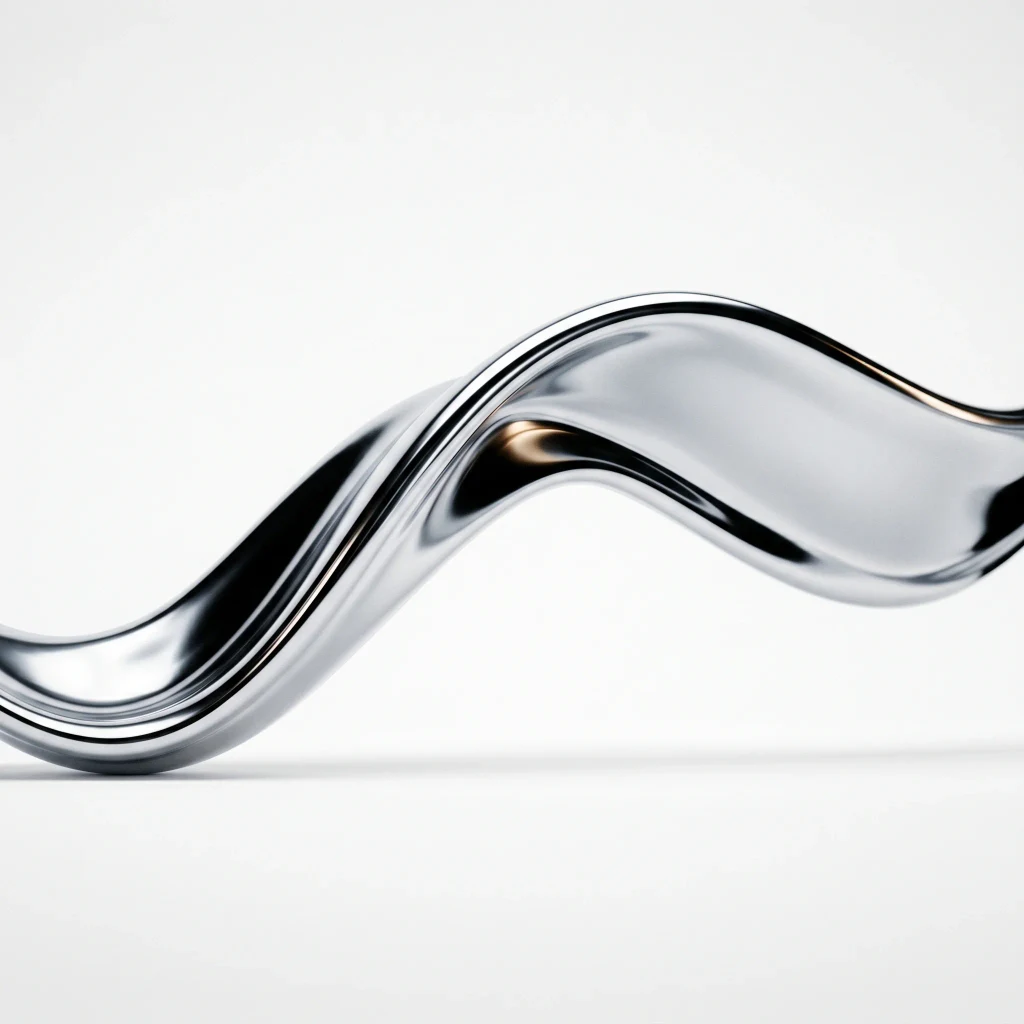 Fluid chrome object study