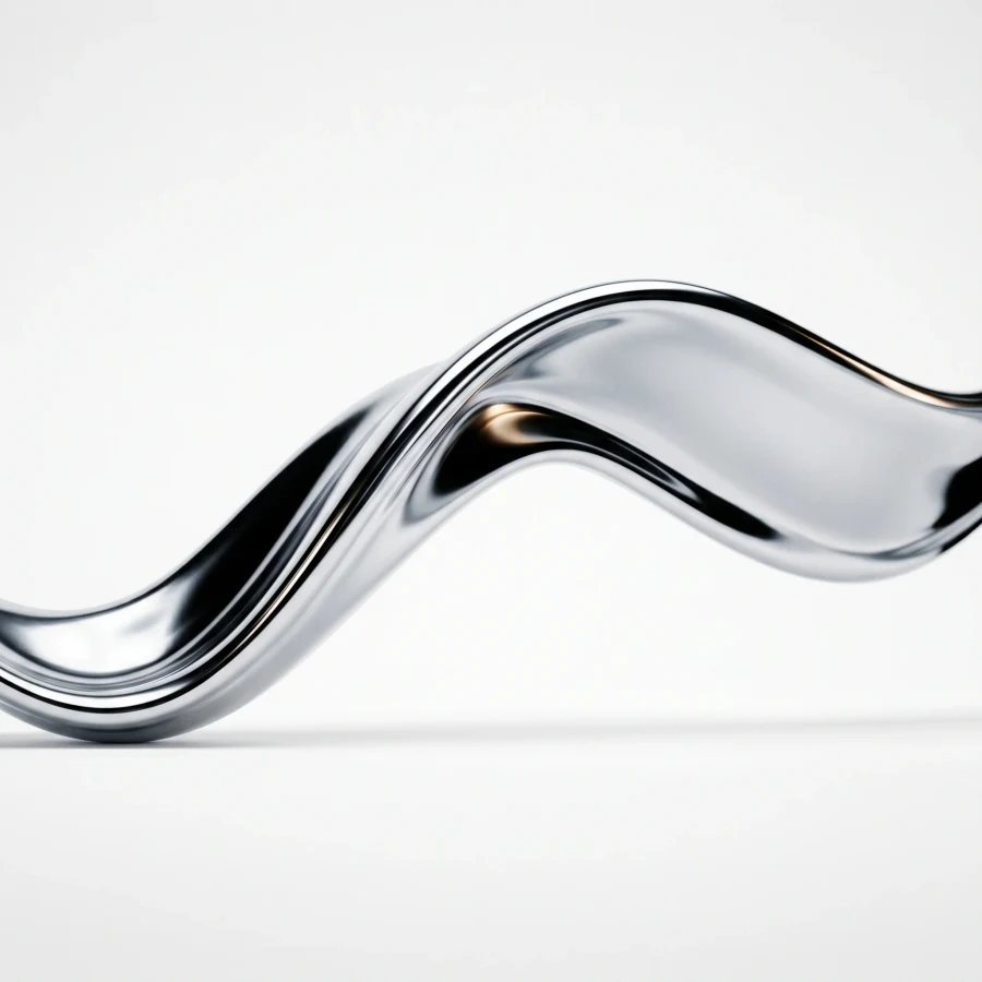 Fluid chrome object study